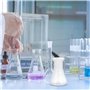 ULTECHNOVO Lot de 5 bouteilles en plastique Erlenmeyer avec col étroit - Accessoires d'expériences - Verres à shot borosilicate