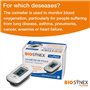 BIOSYNEX - Oxymètre de Doigt avec Mesure du Pouls - Mesure l'Oxygénation du Sang - Evaluation des Fonctions Respiratoires - Path