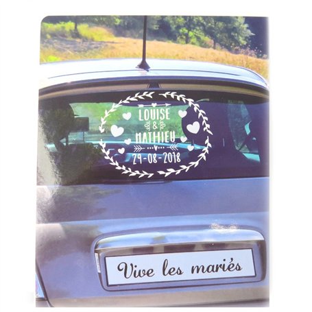 Les Trésors De Lily [P1360 - Planche de Stickers décoration Voiture 'Mariage'