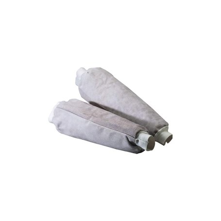 Manchettes soudeur de protection en cuir croûte. Longueur 40 cm. La paire.