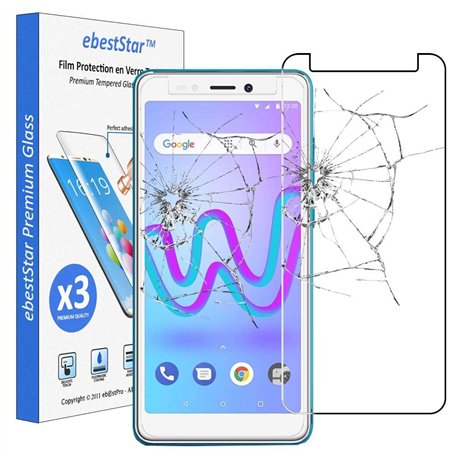 ebestStar - Pack x3 Verre trempé compatible avec Wiko Jerry 3 Film Protection Ecran Vitre protecteur anti casse