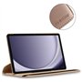 ebestStar - Coque pour Samsung Galaxy Tab A9+ (2023) SM-X210, Etui Rotatif 360, Housse Protection PU Cuir, Or/Doré + Verre Tremp