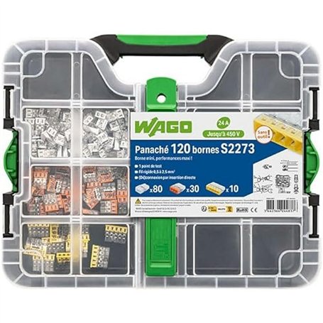 Wago Mallette 120 Bornes S2273 (80x2E + 30x3E + 10x5E)