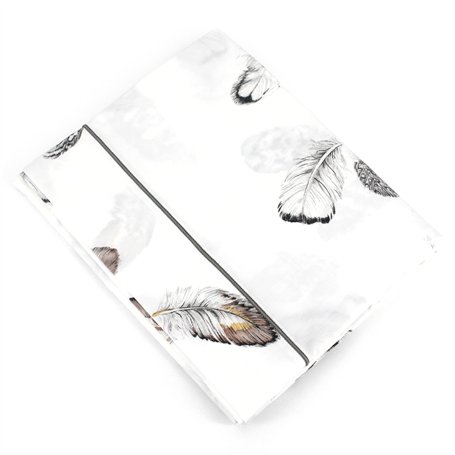 Linnea Drap Plat 280x325 cm Percale Pur Coton Plumes