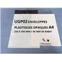Lot de 1000 Enveloppes plastique blanches opaques A4 250 x 350 mm,pochettes d'expédition 25x35 cm 60 microns. Enveloppe plastiqu