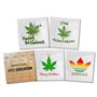CALLVIN | Pack de 5 Préservatifs Weed 2 | Personnalisés Mesure ton Plaisir | Idée de Cadeau Drôle | Pour des Moments Amusants et