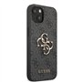 Guess GUHCP13M4GMGGR Coque pour iPhone 13 6,1" Gris 4G Logo Big Metal