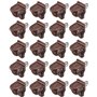 cyclingcolors 20x taquet étagère plastique marron à tenon acier 5mm meuble support maintien plaque tablette vitre armoire vitrin