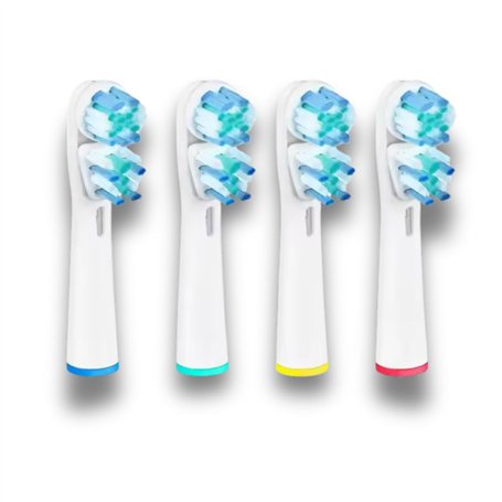 ENS STORE – Têtes de Brosse à Dents Électrique double action – Lot de 16 Recharges Compatibles – Nettoyage Profond