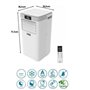 Climatiseur mobile déshumidificateur 9000 BTU - 2600w - Avec filtre antibactérien - AC-9000W - Blanc
