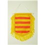 AZ FLAG - Fanion Catalogne Pour Décoration Voiture Avec Cordelettes - Mini Drapeau Catalan - 13x10 cm