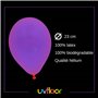 UV FLOOR - Lot De 100 Ballons Fluo - Spéciale Lumière Noire - 4 Couleurs Néon - Fluorescent UV - Latex - Diamètre 23cm