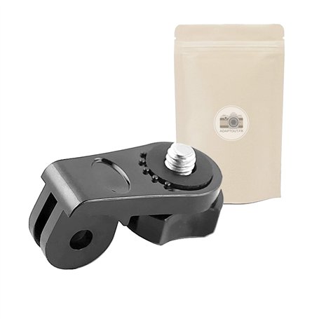 Adaptout AGD Adaptateur de Trepied pour Gopro avec Vis 1/4" Fixation pour Go Pro Hero 7/6/5/4/3+/3/2/1 sur Monopode Minitrépied