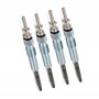 (Lot de 4) Bougie de préchauffage pour E46 318d 320d 330d E39 520d 525d 530d E38 730d X5 E53 3,0d Freelander 2,0 td4 Range ZT 2,
