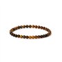 Bracelet en Pierres Naturelles véritables Oeil de tigre Perles de taille 4MM Pierres fines et Précieuses Bracelet Homme Bijoux H