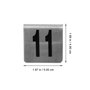 Scicalife 10 Pcs en Acier Inoxydable Tente Style Table Numéro Carte De Mariage Table Numéro Plaque Restaurant Table Numéro Signe