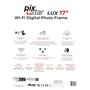 PixStar LUX Cadre photo numérique 17 pouces