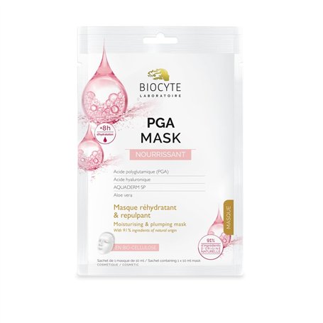 BIOCYTE PGA Mask - Masque Visage Tissu Bio-Cellulose - Acide Hyaluronique