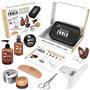 Kit/Set/Coffret d'entretien et de soin pour barbe avec Soin de barbier | Cosmetique Made in France ✮ BARBER TOOLS ✮ (kit barbe)