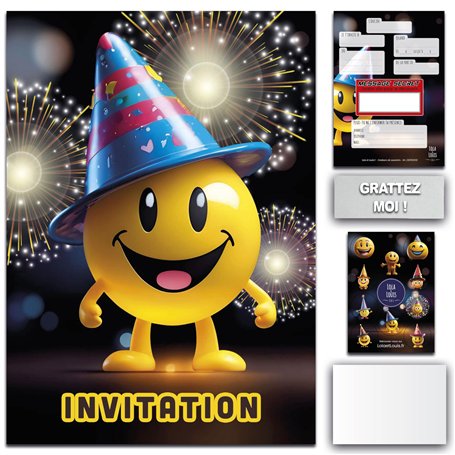 Lola et Louis (L&L) Kit invitation complet pour 10 invités : Enveloppes