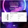 SoKawaï - Lot de 12 invitations anniversaire en Français | Thème Laser Game | Format ticket | Fête pour les enfants