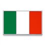 Pins Drapeau Italien | Métal Argenté et Émaillé pour Vêtements | Broche Élégante Italie | Accessoire Patriotique | Pin's Souveni