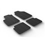 Set tapis de caoutchouc compatible avec Fiat 500 2013-2019 & 2019- (T profil 4-pièces)