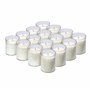 Horeca Candles - Bougie Chauffe Plat Longue Durée 24 Heures - Blanc - Lot de 16 Bougies Blanches non Parfumées - Pour Décoration