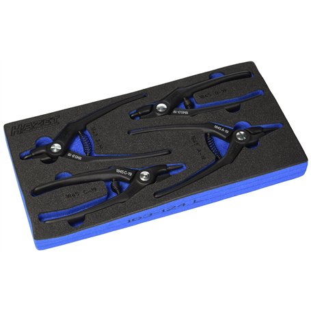 Hazet 163-124/4 Jeu de pinces à circlips nombre d'outils 4