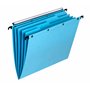 Elba Ultimate AZO Lot de 5 Dossiers Suspendus avec intercalaires intégrés fond V A4 kraft Bleu
