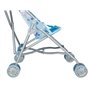 Idena 40069 Poussette de poupée Pliante, Motif Ours (Bleu)