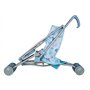 Idena 40069 Poussette de poupée Pliante, Motif Ours (Bleu)