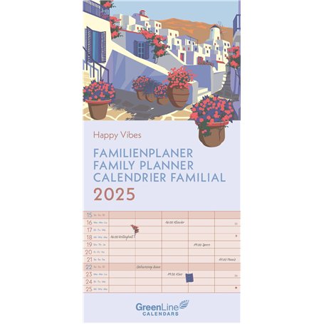 GreenLine Happy Vibes Agenda familial 2025
