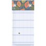 GreenLine Happy Vibes Agenda familial 2025, 22 x 45 cm, calendrier familial avec division mensuelle efficace en 5 colonnes, pour
