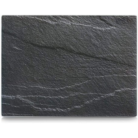Zeller 26257 Ardoise Plaque de découpe Verre de Sécurité Gris 40 x 30 x 0