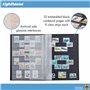 Leuchtturm 337308 Album de Collection de Timbres - Livre à insérer Basic - 32 Pages DIN A4 Noires - Couverture Bleue Non matelas