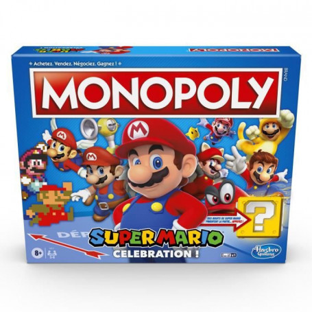 Monopoly Super Mario Celebration - Jeu de societe - Jeu de plateau - Version fra 58,99 €