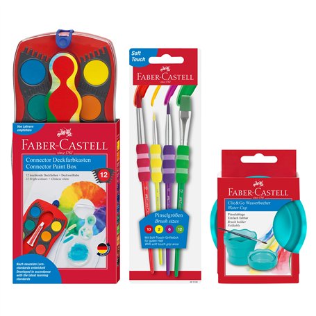 Faber-Castell 205037 Kit de Peinture Connector avec boîte à Aquarelle