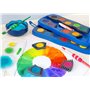 Faber-Castell 205074 - Set de peinture avec gobelet d'eau et pinceau, 5 pièces, pour l'école et les loisirs