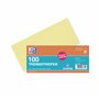 Oxford Lot de 200 intercalaires perforés en carton jaune 190 g/m²