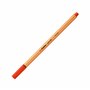 STABILO Stylo feutre pointe fine point 88 - Lot x 10 stylos feutres - Rouge (88/40)