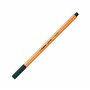 STABILO Stylo feutre pointe fine point 88 - Lot x 10 stylos feutre - Vert Sapin (88/63)