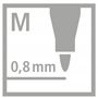 STABILO pointMax - Stylo feutre - Pochette x 8 feutres d'écriture pointe moyenne 0,8 mm - Coloris assortis