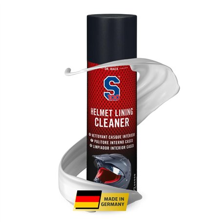 Dr. Wack - S100 Nettoyant pour Rembourrage de Casque 300 ML - Nettoyage en Profondeur Efficace de l'intérieur du Casque de Moto
