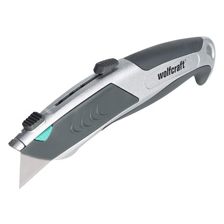 wolfcraft 4320000 - « Profi » Cutter à Chargement Automatique + 6 Lames de Rechange 61 mm