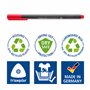 Staedtler Triplus Fineliner 334 R - etui Carton 4 Feutres Pointe Superfine 0,3 mm Assortis en Plastique 97% Recyclé - 334 RC4