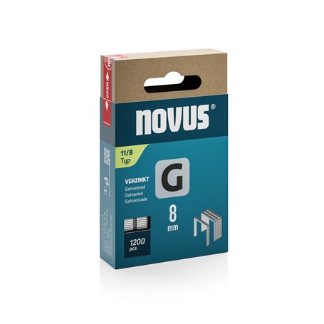 NOVUS TOOLS Agrafes en fil plat 8 mm de type 11