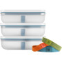 Zwilling Fresh & Save La Mer Lot de 3 boîtes à déjeuner sous vide en plastique Taille L