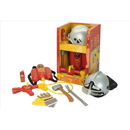 Theo Klein 8953 Set De Pompier Avec Casque Et Lce Incendie 6 Pces