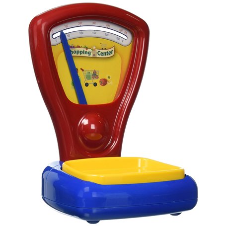 Theo Klein 9322 Balance d'épicier I Balance classique à aiguille I Affichage visible des deux côtés I Le plateau s'abaisse lors